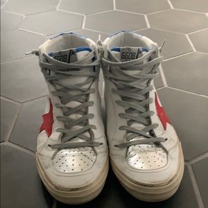 Golden Goose 2.12 Sneakers White with Red Star